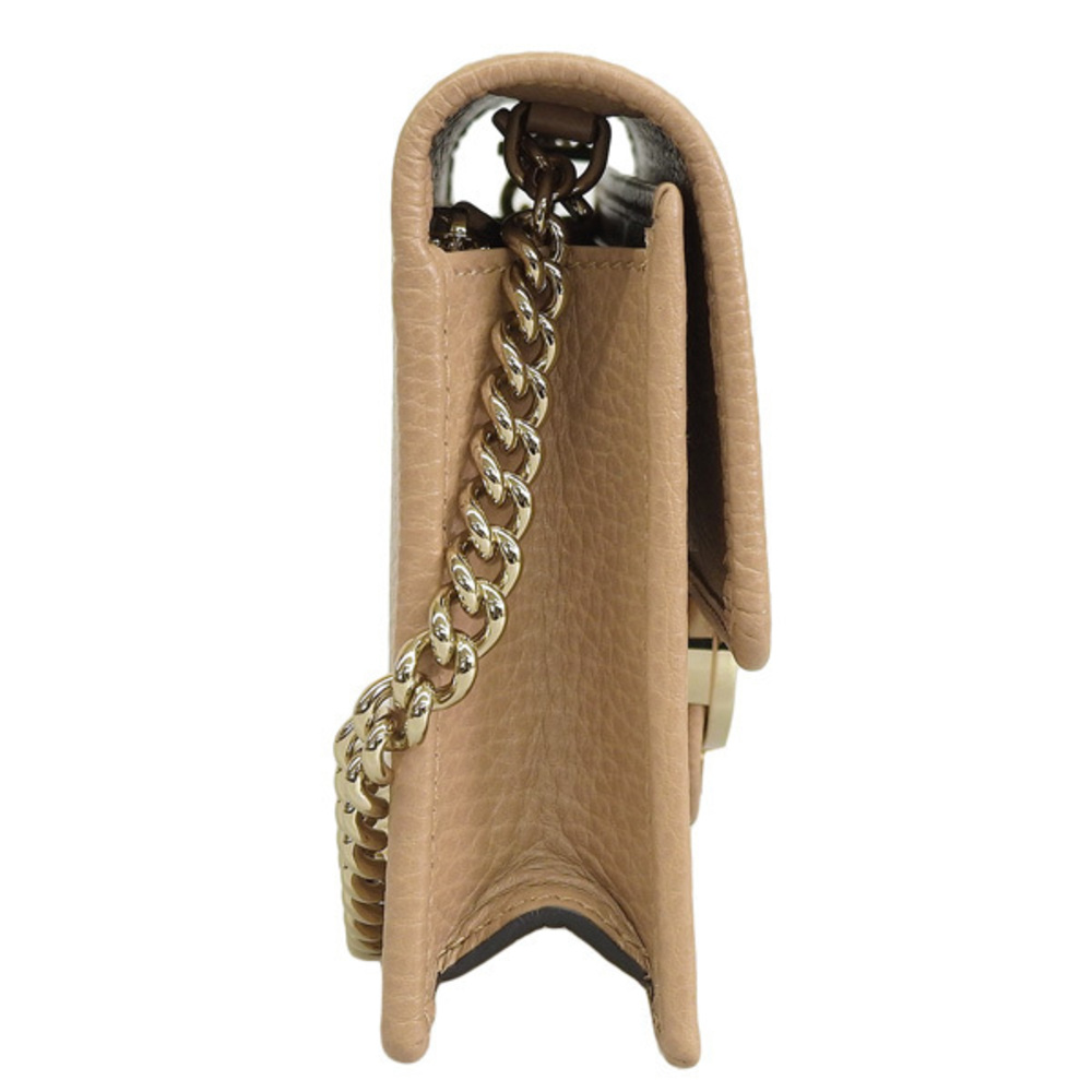 Gucci Bag Shoulder Leather Tan Outlet